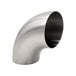 1.500" 16ga Tight Radius 90° Mandrel Bend- (1.909" CLR) - Brushed Finish - 304 Stainless Ace Race Parts