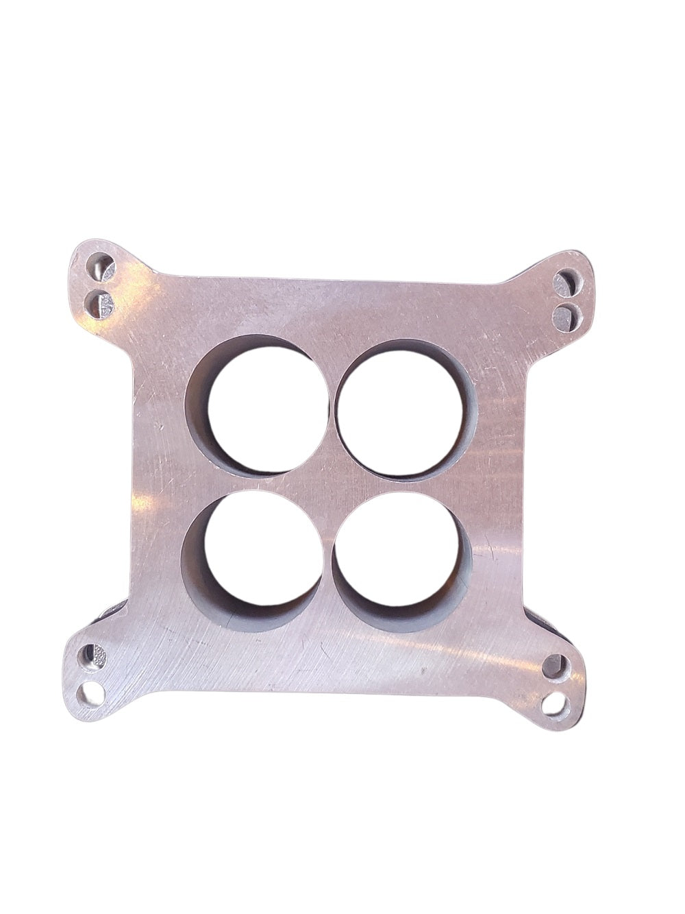 The Offenhauser 5619 Universal 2″ Carb Adapter fits any quad or single quad manifold. Works with all carbs except new quadrajet and early quad bases.For an open center version, see part # 6058 DFW Speed Syndicate