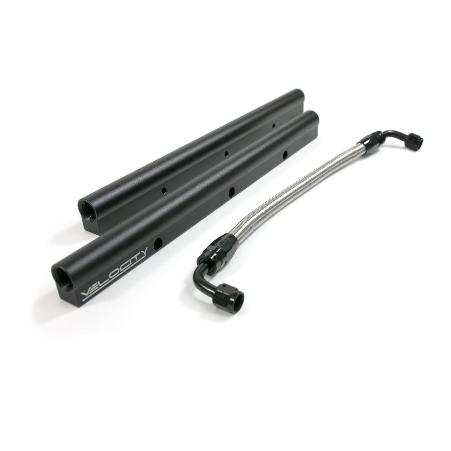 TSP Fuel Rails; TSP Velocity Billet Aluminum With Mid Pipe; LS1; LS2; LS6; Black Top Street Performance