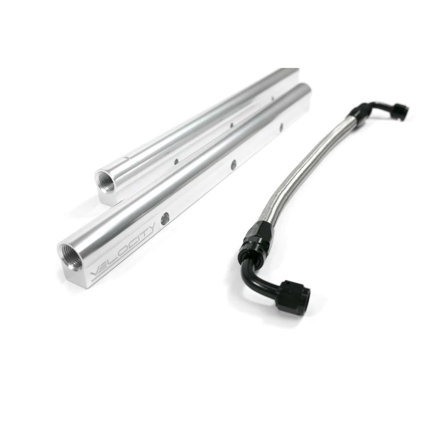 TSP Fuel Rails; TSP Velocity Billet Aluminum With Mid Pipe; LS7; Silver Top Street Performance