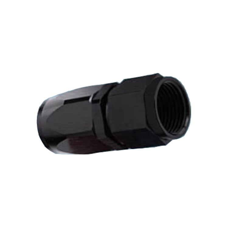 -10AN Female Straight Hose End, Swivel Style, Black Hard Anodized Aluminum Ace Race Parts