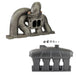 2.0L TSI / FSI T3 Twin Scroll Turbo Exhaust Manifold Transverse Engines + aluminum intake manifold - Black SPA TURBO USA
