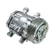 TSP A/C Compressor; Sanden SD-7 R134 Serpentine Belt; Polished With Silver Clutch Top Street Performance