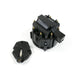 TSP HEI Distributor Standard Cap And Rotor Kit; 8 Cylinder Male; Black Top Street Performance