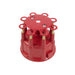 TSP Pro Billet & Ready To Run Distributor Cap And Rotor Kit; 8 Cyl Male; Red Top Street Performance