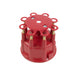 TSP Pro Billet & Ready To Run Distributor Cap And Rotor Kit; 8 Cyl Male; Red Top Street Performance