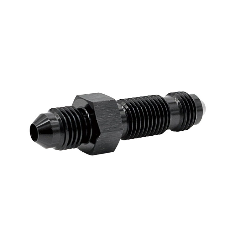 -10AN Straight Male AN Flare Bulkhead Adapter, Black Hard Anodized Aluminum Ace Race Parts