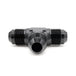 -8AN Male AN Flare Tee, Black Hard Anodized Aluminum Ace Race Parts