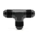 -8AN Male AN Flare Tee, Black Hard Anodized Aluminum Ace Race Parts