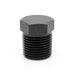1/4" Male NPT Hex Plug, 6061 Aluminum, Black Hard Anodized Ace Race Parts