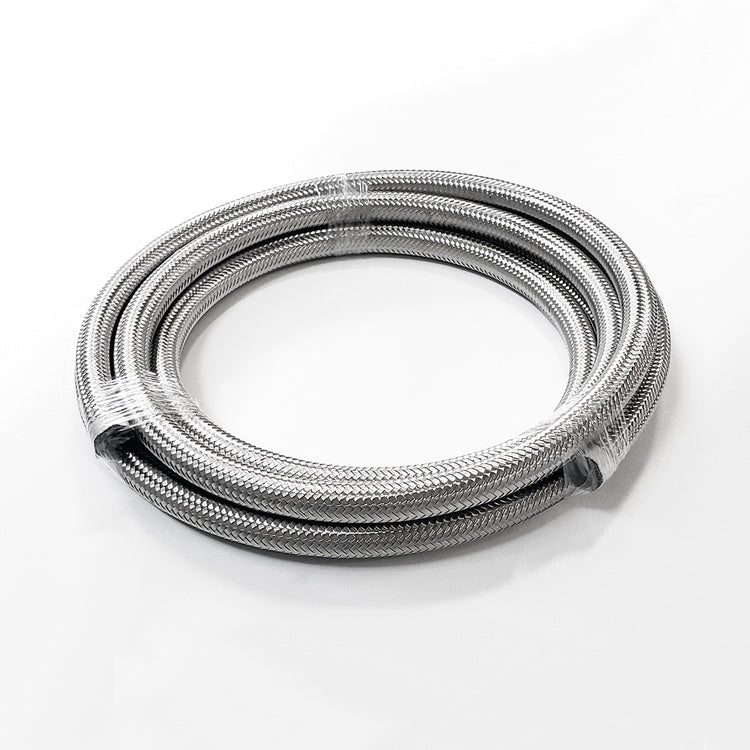 -8AN Stainless Steel Braided Flex Hose with Reinforced Rubber Liner - 50 Foot Length Ace Race Parts