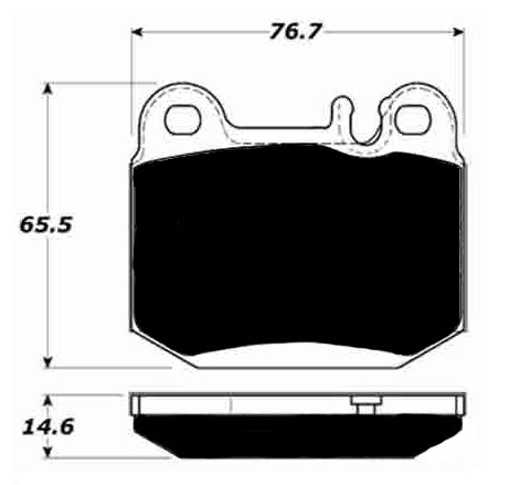 Porterfield Brake Pads for 2000 MERCEDES-BENZ ML500 FR SPORT