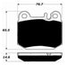Porterfield Brake Pads for 2000 MERCEDES-BENZ ML500 FR SPORT