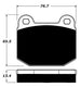 Porterfield Brake Pads for 2008 LOTUS ELISE FR SPORT