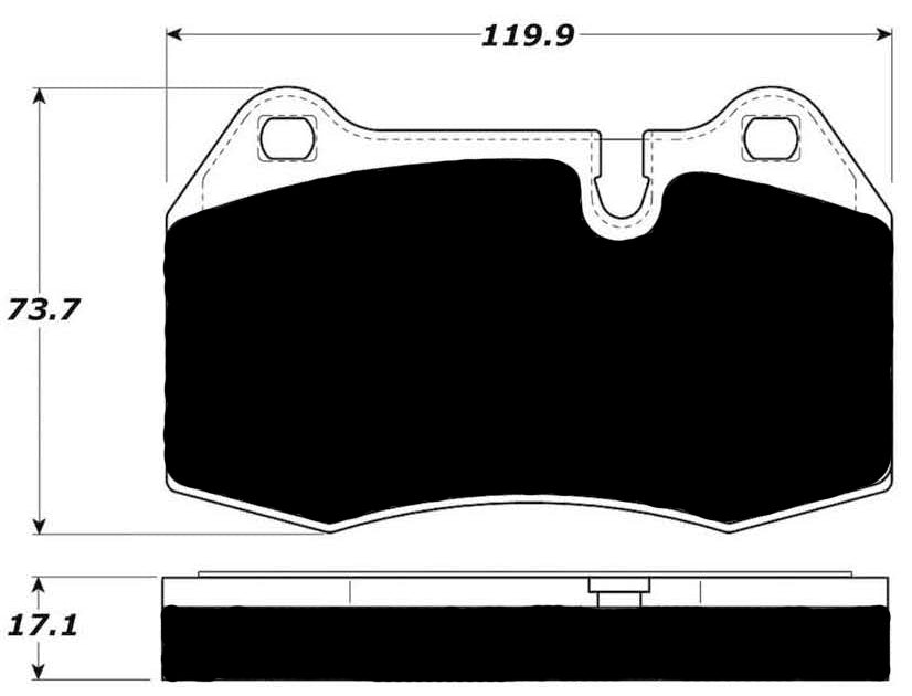 Porterfield Brake Pads for 2004 MASERATI QUATTROPORTE FR SPORT