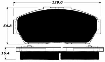Porterfield Brake Pads for 1996 ACURA INTEGRA FR SPORT