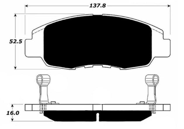 Porterfield Brake Pads for 1996 HONDA CIVIC Sedan EX FR SPORT