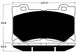Porterfield Brake Pads for 2015 NISSAN 370Z Sport FR SPORT