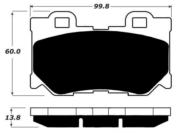 Porterfield Brake Pads for 2015 NISSAN 370Z Sport FR SPORT