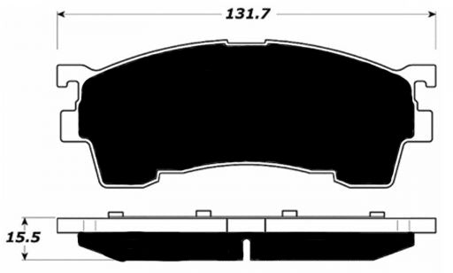 Porterfield Brake Pads for 1996 FORD PROBE R/Disc FR SPORT