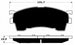 Porterfield Brake Pads for 1996 FORD PROBE R/Disc FR SPORT