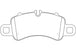 Porterfield Brake Pads for 2018 PORSCHE 718 Boxster S FR SPORT