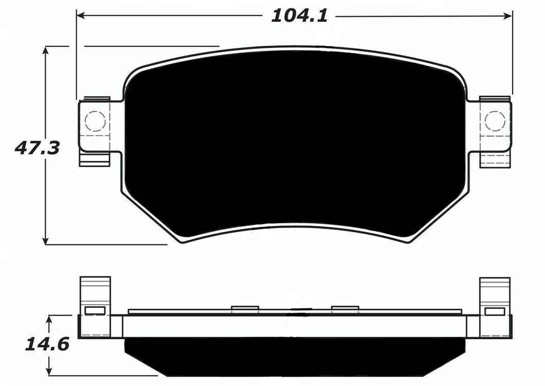 Porterfield Brake Pads for 2016 MAZDA 6 FR SPORT