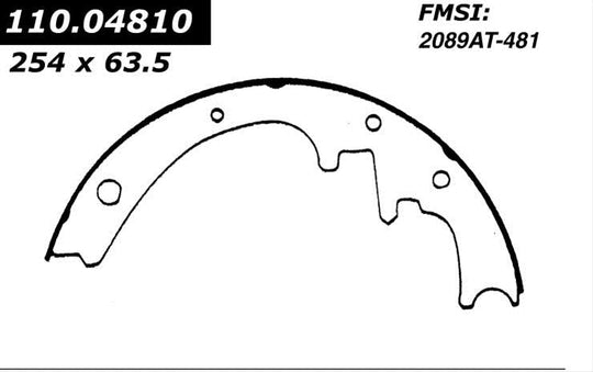 Porterfield Brake Shoes for 1986 LINCOLN TOWN CAR FR SPORT