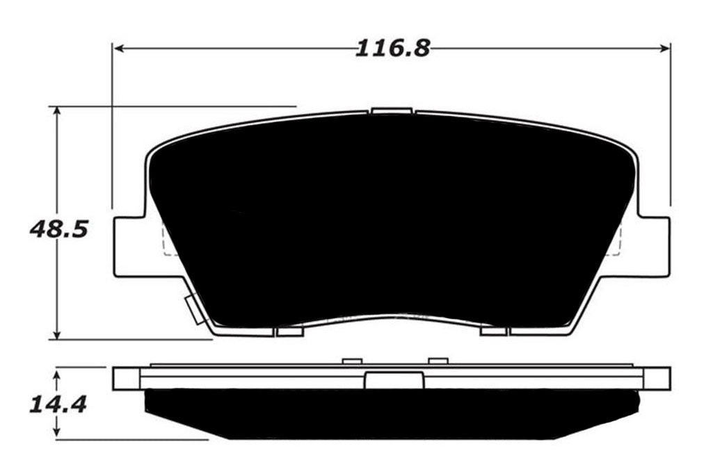 Porterfield Brake Pads for 2019 KIA STINGER FR SPORT