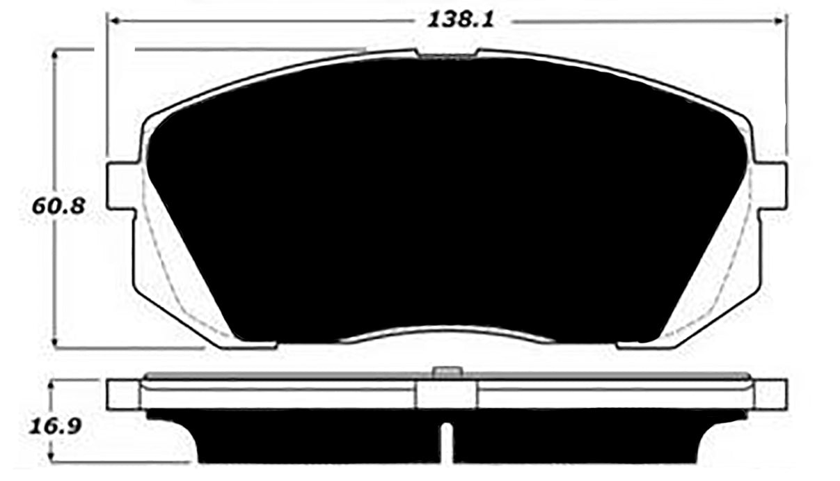Porterfield Brake Pads for 2018 HYUNDAI ELANTRA GT 1.6L Sport w/305mm FD FR SPORT