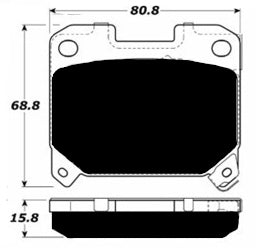 Porterfield Brake Pads for 1993 TOYOTA SUPRA Turbo FR SPORT