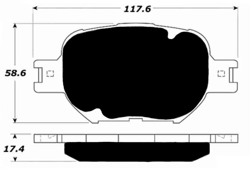 Porterfield Brake Pads for 2007 SCION tC FR SPORT