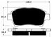 Porterfield Brake Pads for 2001 TOYOTA MR 2 SPYDER FR SPORT