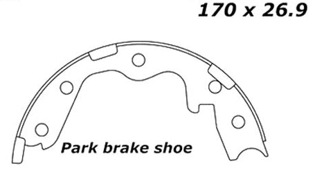 Porterfield Brake Shoes for 1996 NISSAN 300ZX Turbo FR SPORT