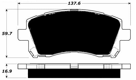 Porterfield Brake Pads for 2002 SUBARU WRX FR SPORT
