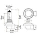 Hella Optilux XB Extreme Type H11 12V 80W Blue Bulbs - Pair - DFW Speed Syndicate
