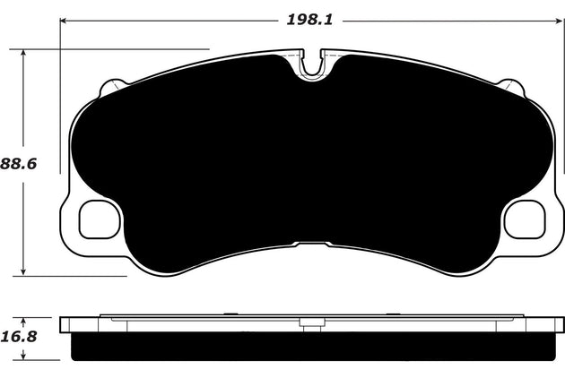 Porterfield Brake Pads for 2015 PORSCHE 918 w/Race Package FR SPORT