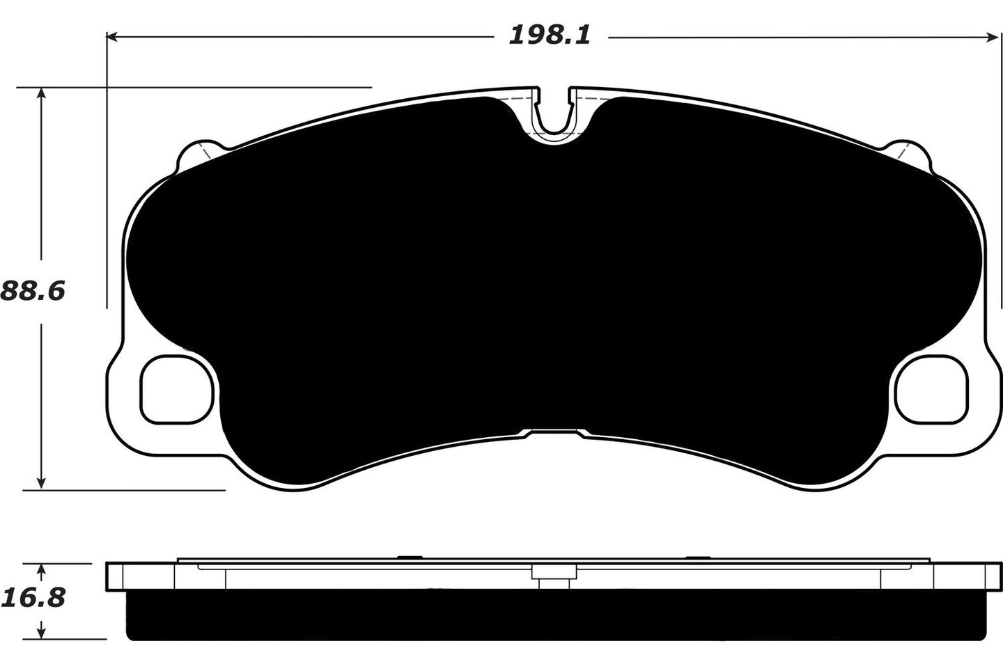 Porterfield Brake Pads for 2016 PORSCHE 918 w/Race Package FR SPORT