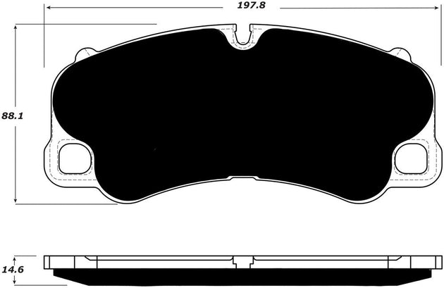 Porterfield Brake Pads for 2016 PORSCHE 918 FR SPORT