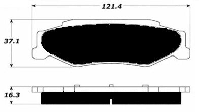 Porterfield Brake Pads for 1998 CHEVROLET CORVETTE FR SPORT