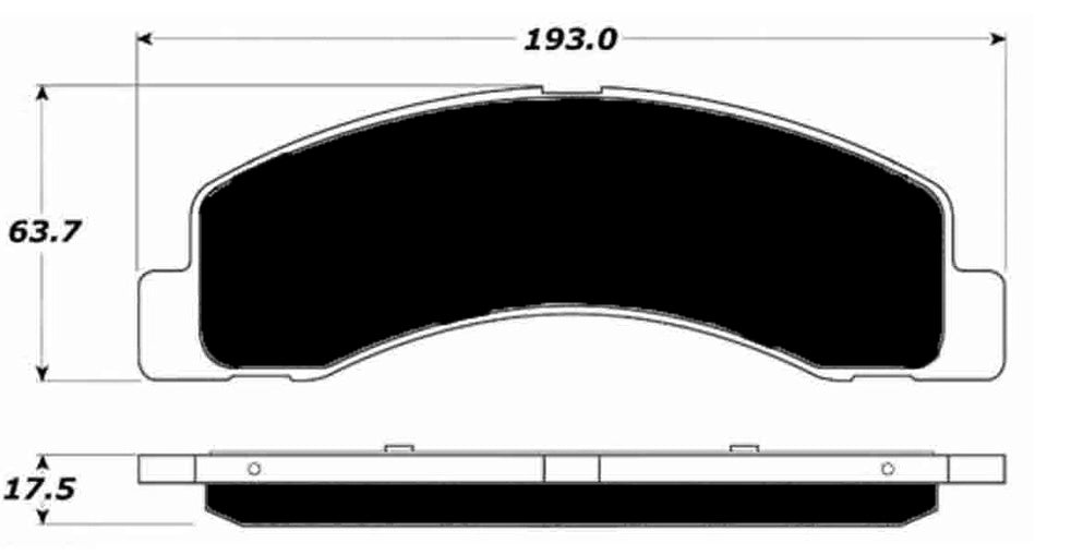 Porterfield Brake Pads for 2003 FORD F350 1 Ton 4WD SRW FR SPORT