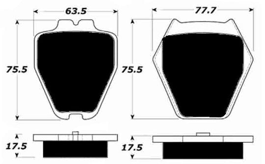 Porterfield Brake Pads for 2000 AUDI S4 FR SPORT