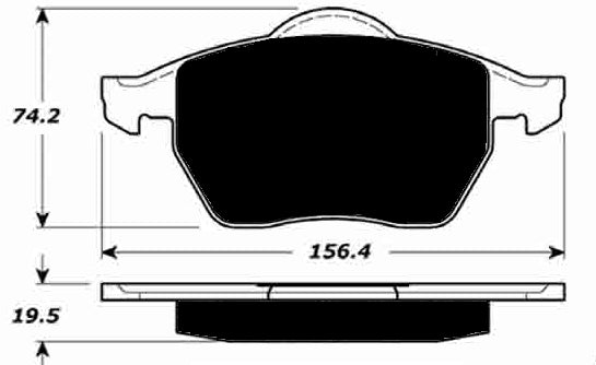 Porterfield Brake Pads for 1998 AUDI A6 Quattro - 16" Wheels FR SPORT