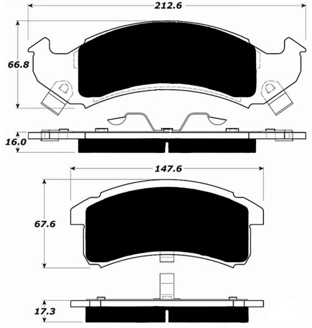 Porterfield Brake Pads for 1995 CHEVROLET CAMARO FR SPORT