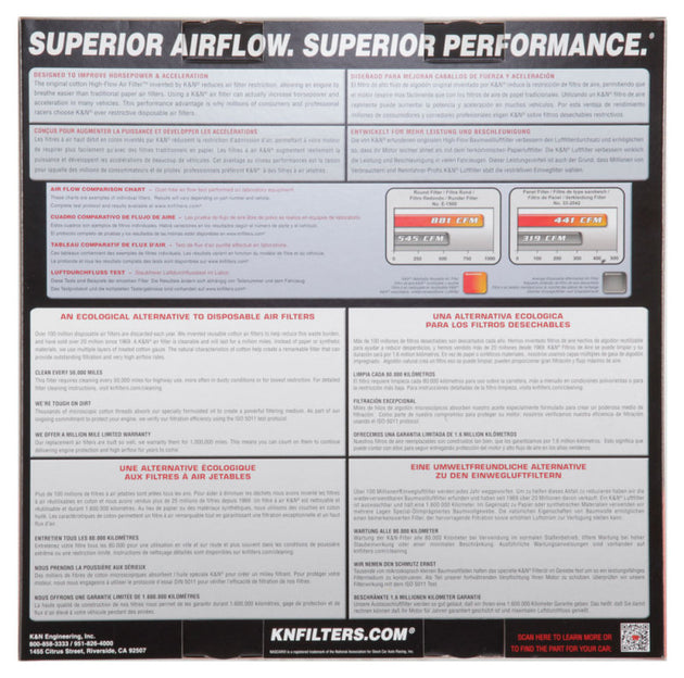 K&N Replacement Air Filter 09-12 BMW X5/X6 4.4L V8 Panel Filter - DFW Speed Syndicate
