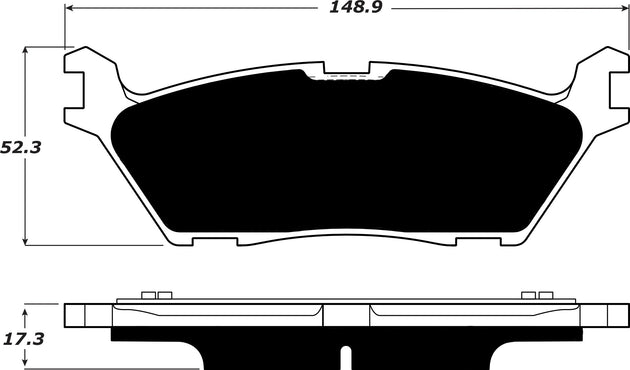 Porterfield Brake Pads for 2015 FORD F150 2wd / 4wd w/Electric PB FR SPORT