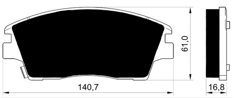 Porterfield Brake Pads for 2017 HYUNDAI ELANTRA 1.6L FR SPORT