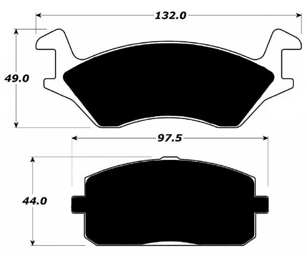 Porterfield Brake Pads for 1982 TOYOTA STARLET FR SPORT