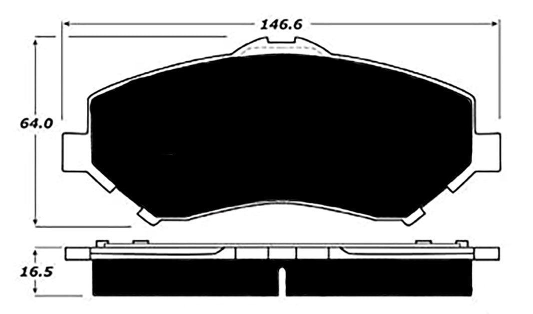 Porterfield Brake Pads for 2012 DODGE JOURNEY 302mm Front or 305mm Rear Discs FR SPORT