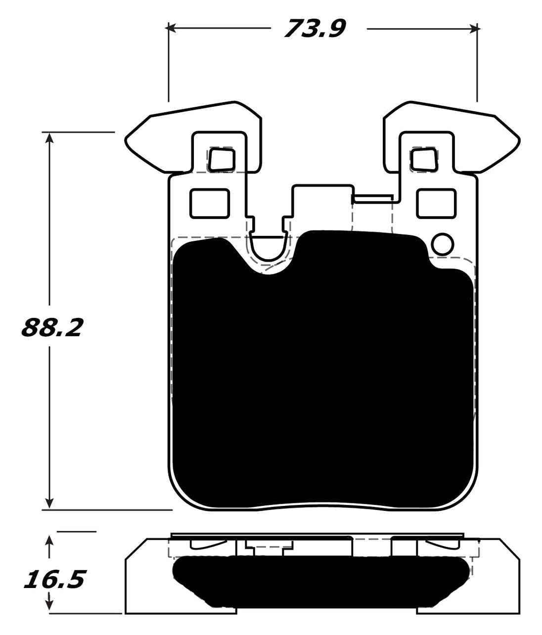 Porterfield Brake Pads for 2016 BMW M4 - Exc M Carbon Brakes FR SPORT